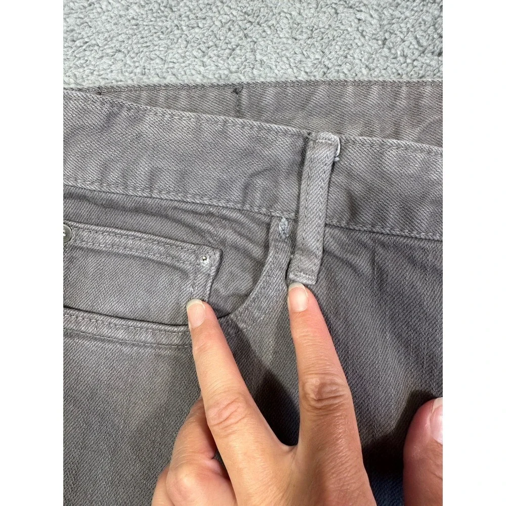 Bonobos Travel Jeans Mens 34x34 Gray Slim Straight Leg Stretch Read
